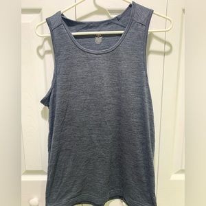 Gaiam Mens Heather Blue performance tank - size small